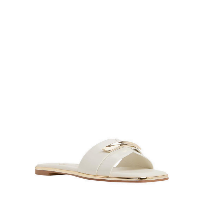 Darlina Flat Sandals - White/Bone
