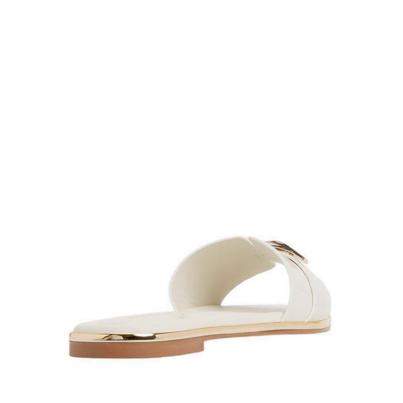 Darlina Flat Sandals - White/Bone