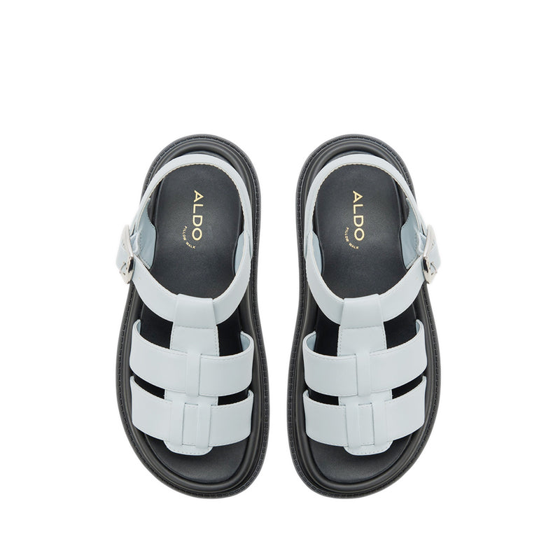 ALDO LINETTIE FOOTBED SANDALS - OTHER BLUE