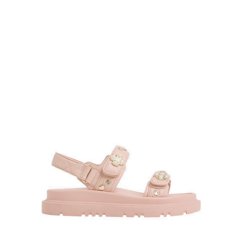 Gemima Footbed Sandals - Light Pink