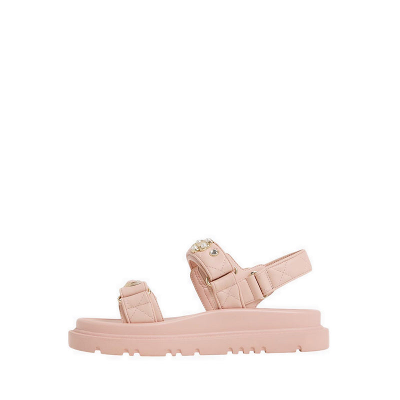 Gemima Footbed Sandals - Light Pink