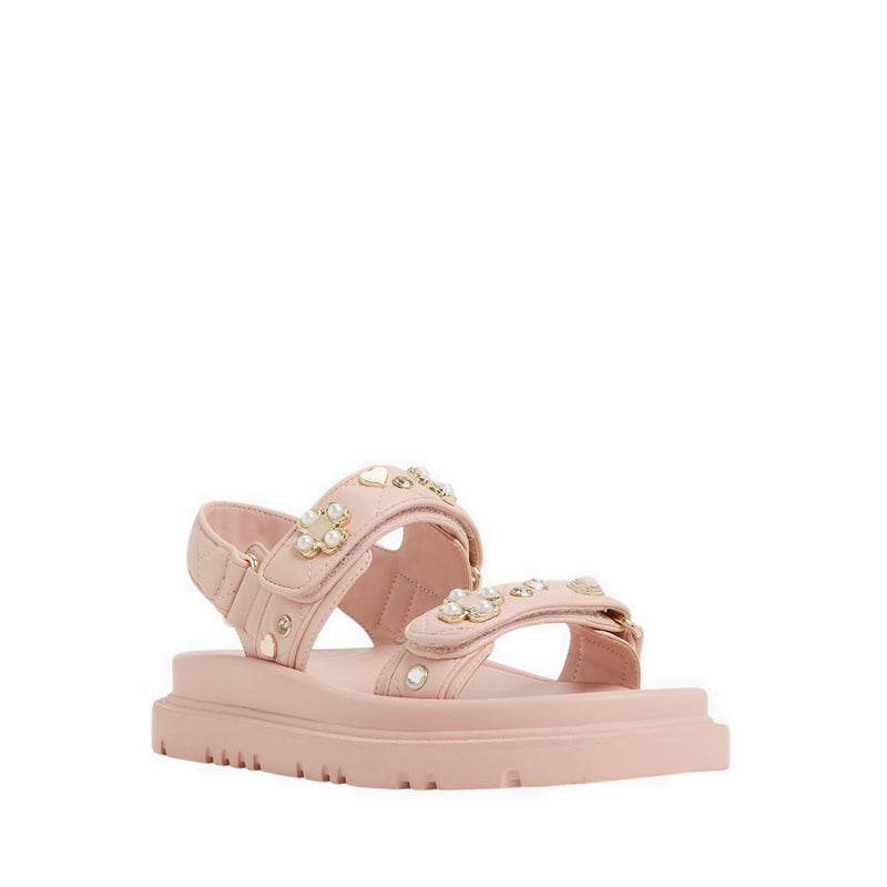 Gemima Footbed Sandals - Light Pink