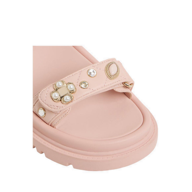 Gemima Footbed Sandals - Light Pink