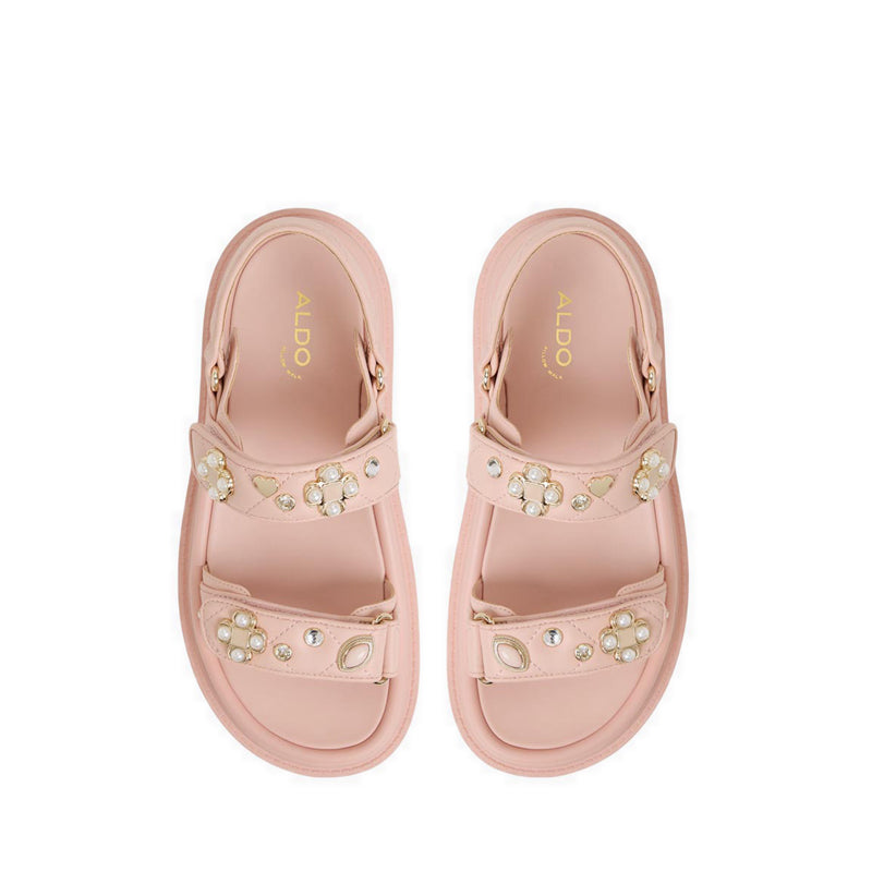 Gemima Footbed Sandals - Light Pink
