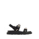 Gemima Footbed Sandals - Black