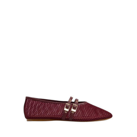 Ulelibaen Ballerinas & Mary Janes - Dark Red