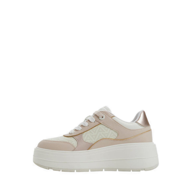 Whallian Wedge Sneakers - Open Pink