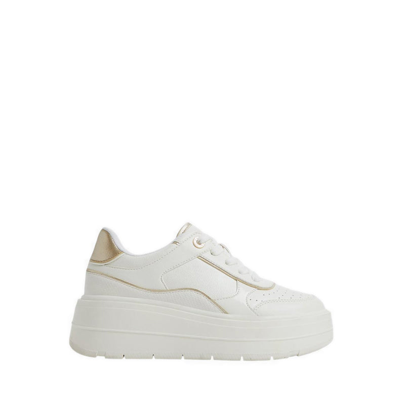 Whallian Wedge Sneakers - White