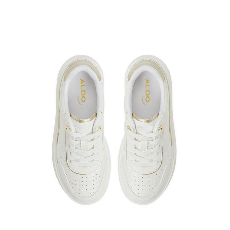 Whallian Wedge Sneakers - White