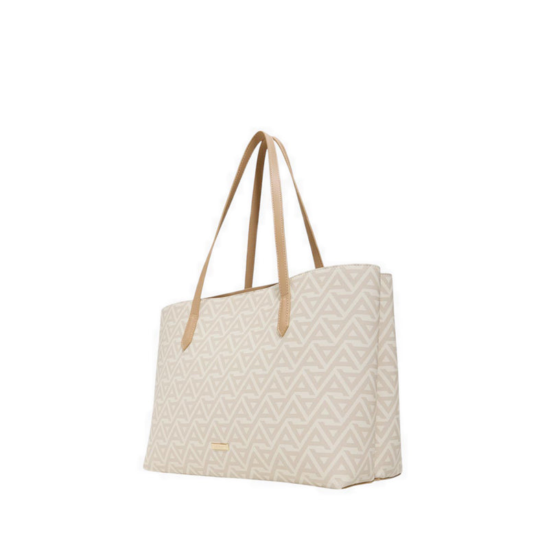 Ysabelle Laptop Bag - Bone Multi