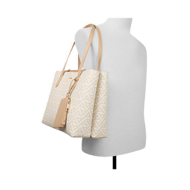 Ysabelle Laptop Bag - Bone Multi