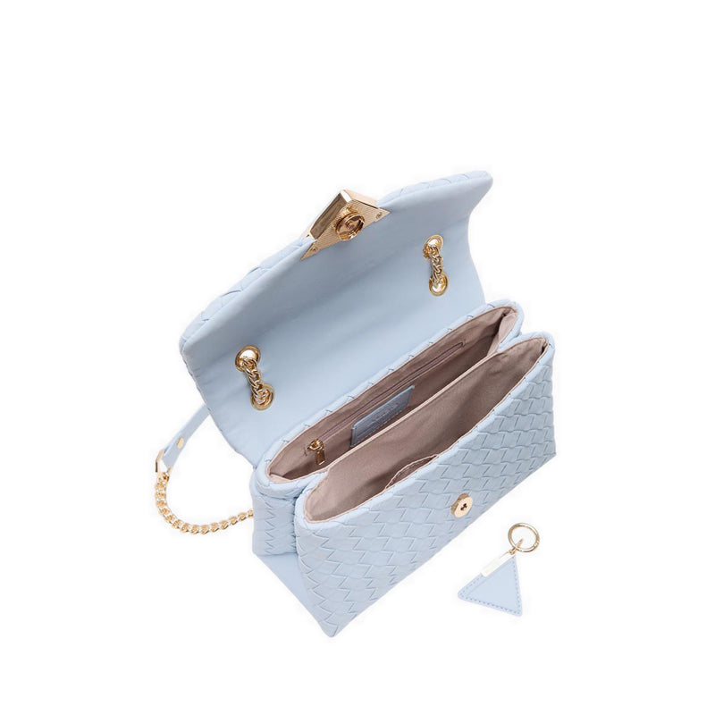 ALDO SOFTWOVEN CROSS BODY - LIGHT BLUE