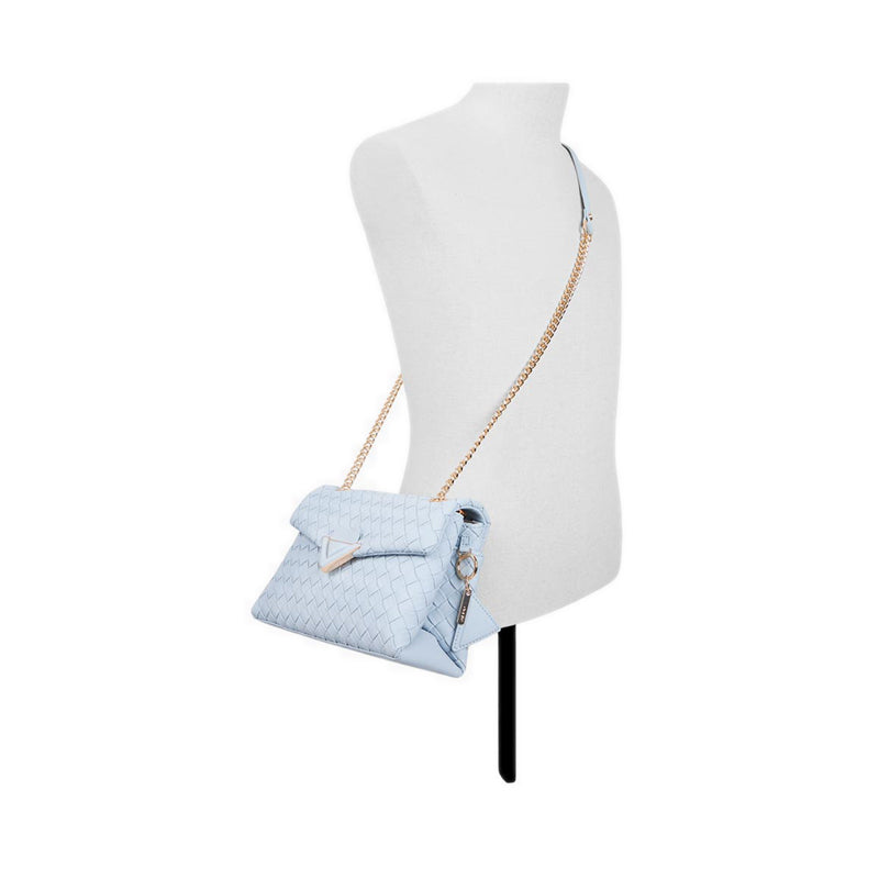 ALDO SOFTWOVEN CROSS BODY - LIGHT BLUE