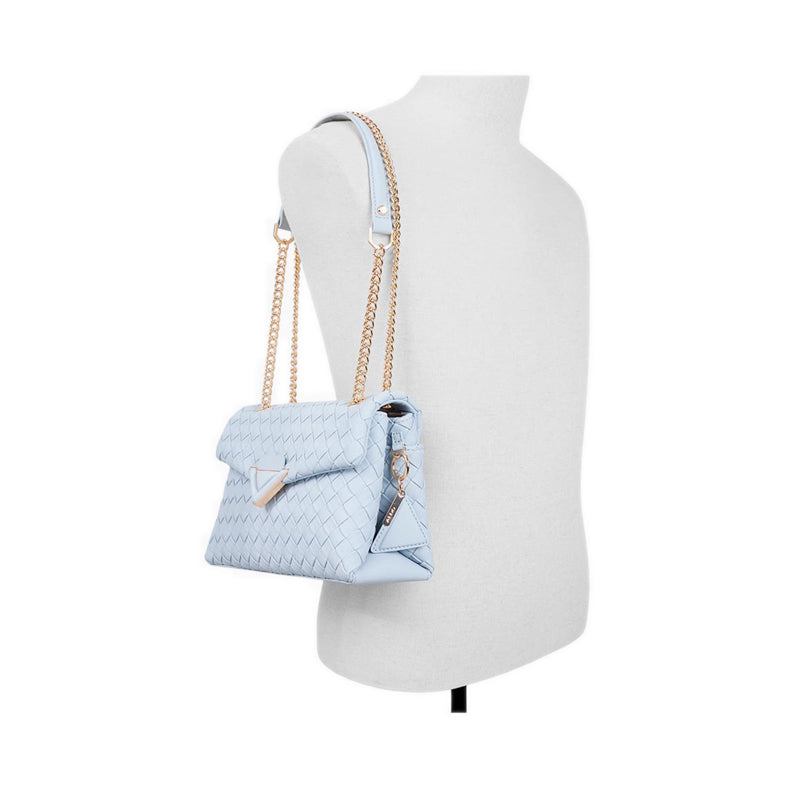 ALDO SOFTWOVEN CROSS BODY - LIGHT BLUE