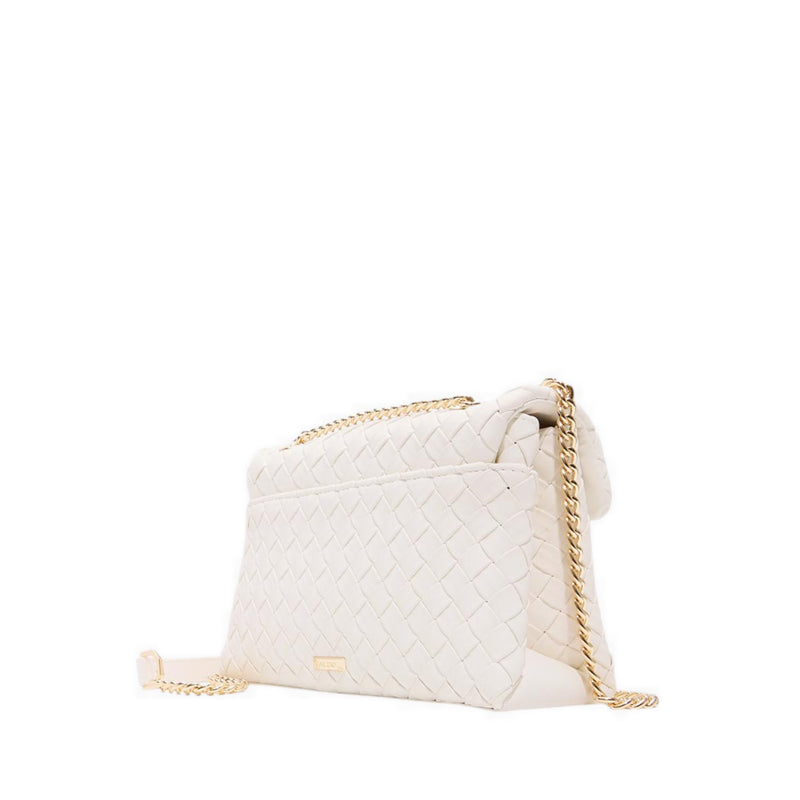 ALDO SOFTWOVEN CROSS BODY - WHITE