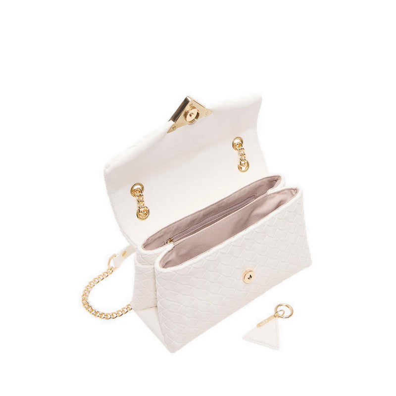 ALDO SOFTWOVEN CROSS BODY - WHITE