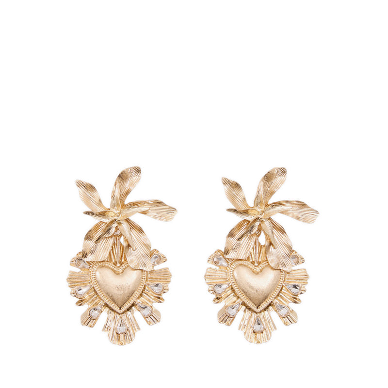 ALDO SCARLLETT EARRINGS - GOLD/CLEAR MULTI