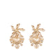 SCARLLETT EARRINGS - GOLD/CLEAR MULTI