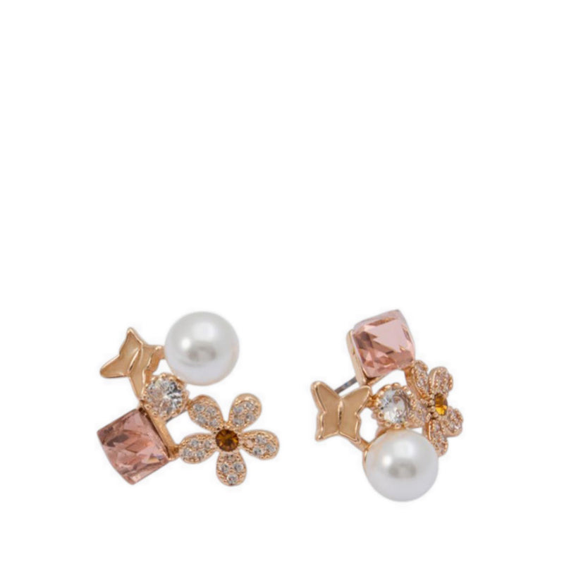 Marigolld Earrings - Gold/Clear Multi