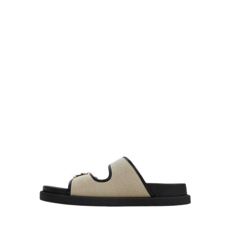 DEVANASSI SANDALS OPEN TOE & HEEL-FLAT HEELS - OPEN NATURAL