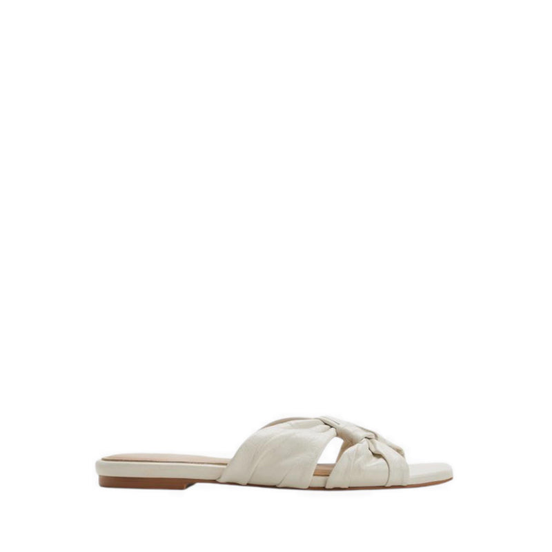 ALDO HENRIELLE-IN FLAT SANDALS - WHITE/BONE