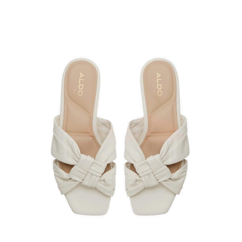 ALDO HENRIELLE-IN FLAT SANDALS - WHITE/BONE