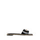 DARLINA FLAT SANDALS - BLACK