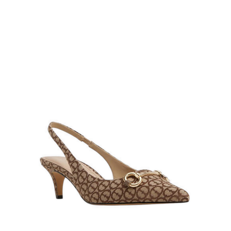 ALDO FINNEA HEELED SHOES - OPEN BROWN