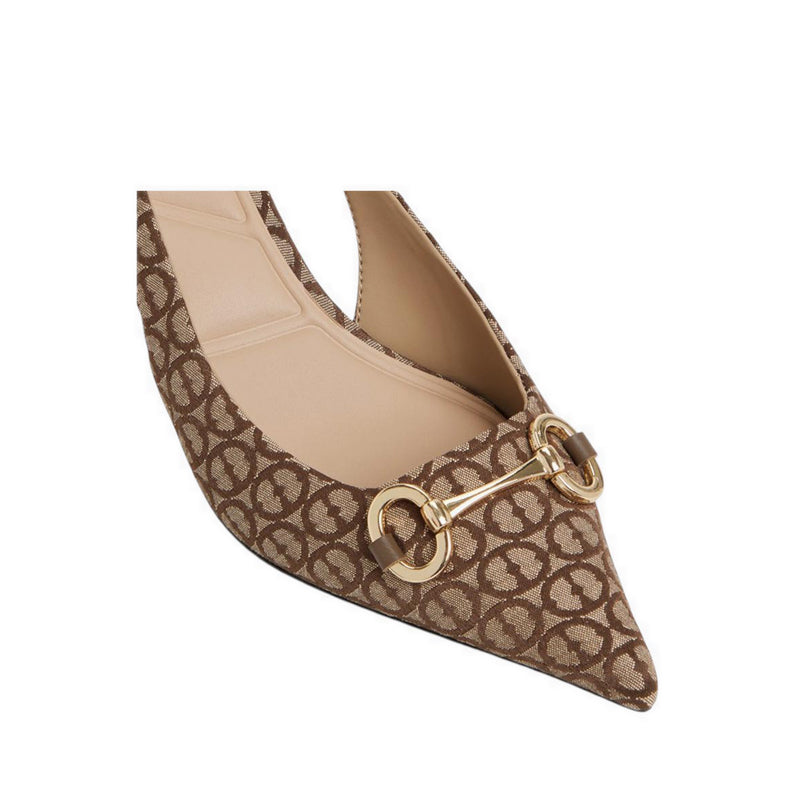 ALDO FINNEA HEELED SHOES - OPEN BROWN