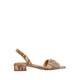 JAZMINA HEELED SANDALS - TAN MULTI