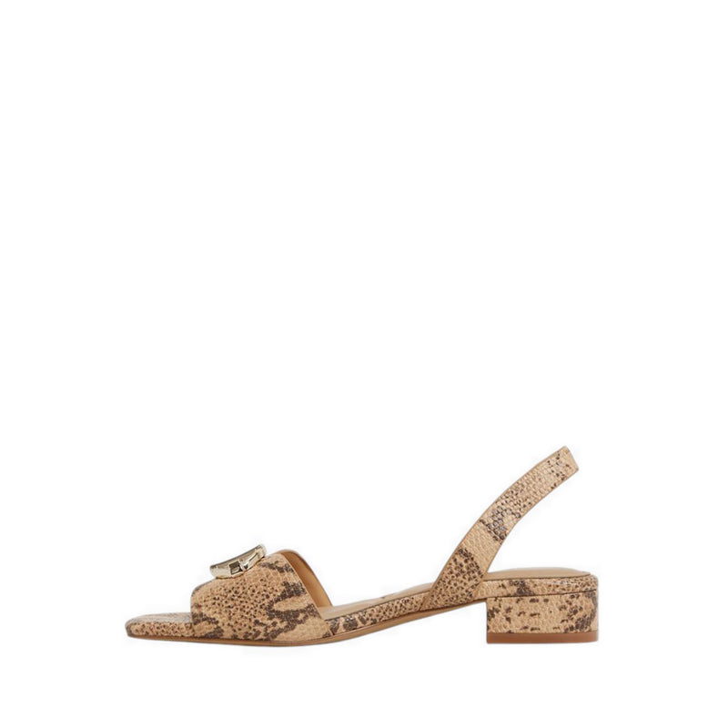 ALDO JAZMINA HEELED SANDALS - TAN MULTI
