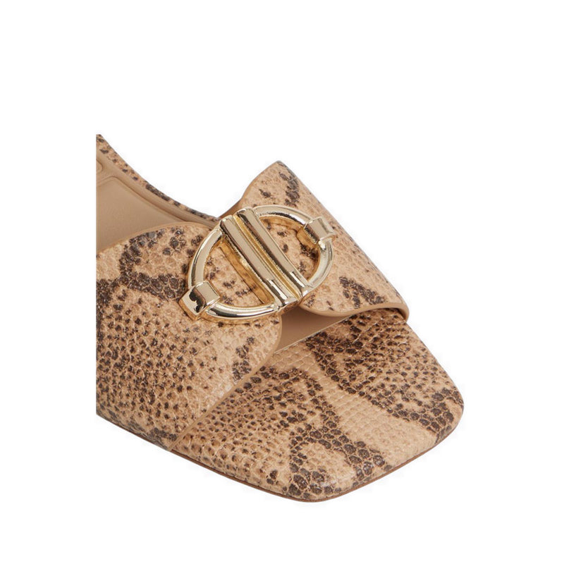 ALDO JAZMINA HEELED SANDALS - TAN MULTI