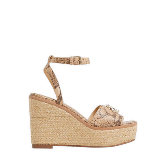 Droin Wedge Sandals - Tan Multi