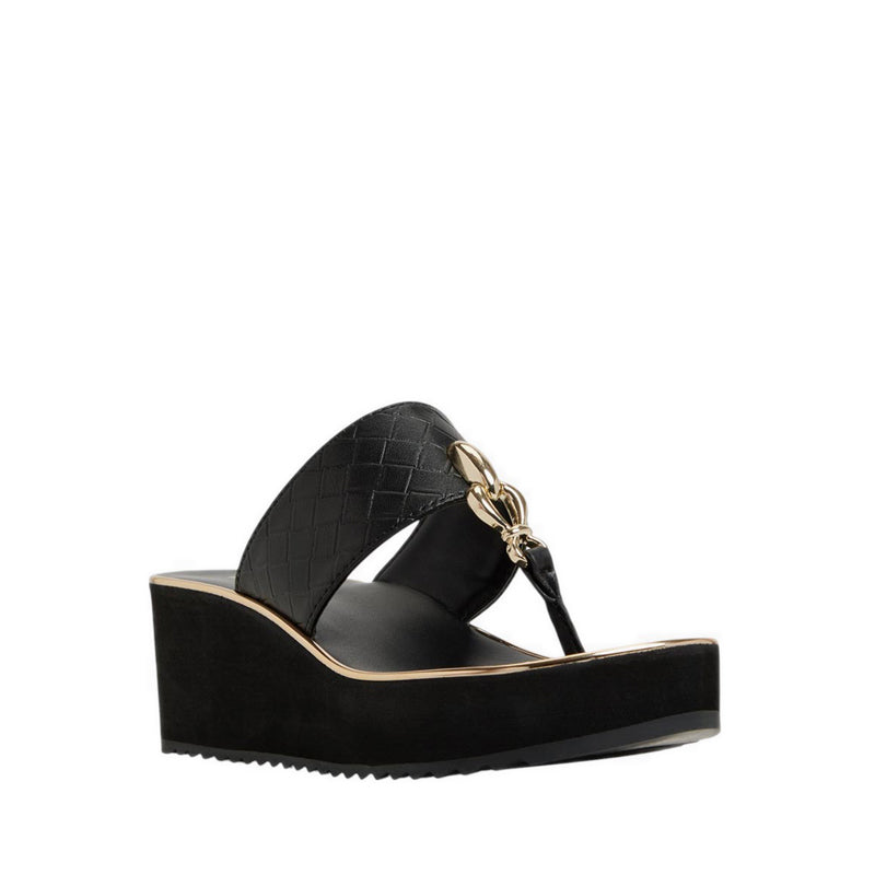 ALDO PENELOPY BEACH SANDALS - BLACK