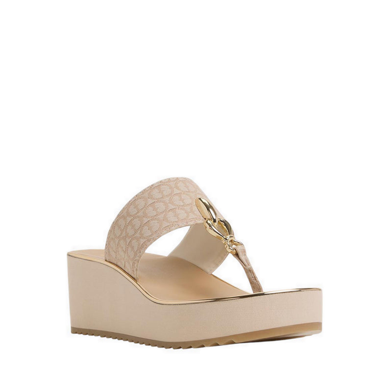 ALDO PENELOPY BEACH SANDALS - CREAM
