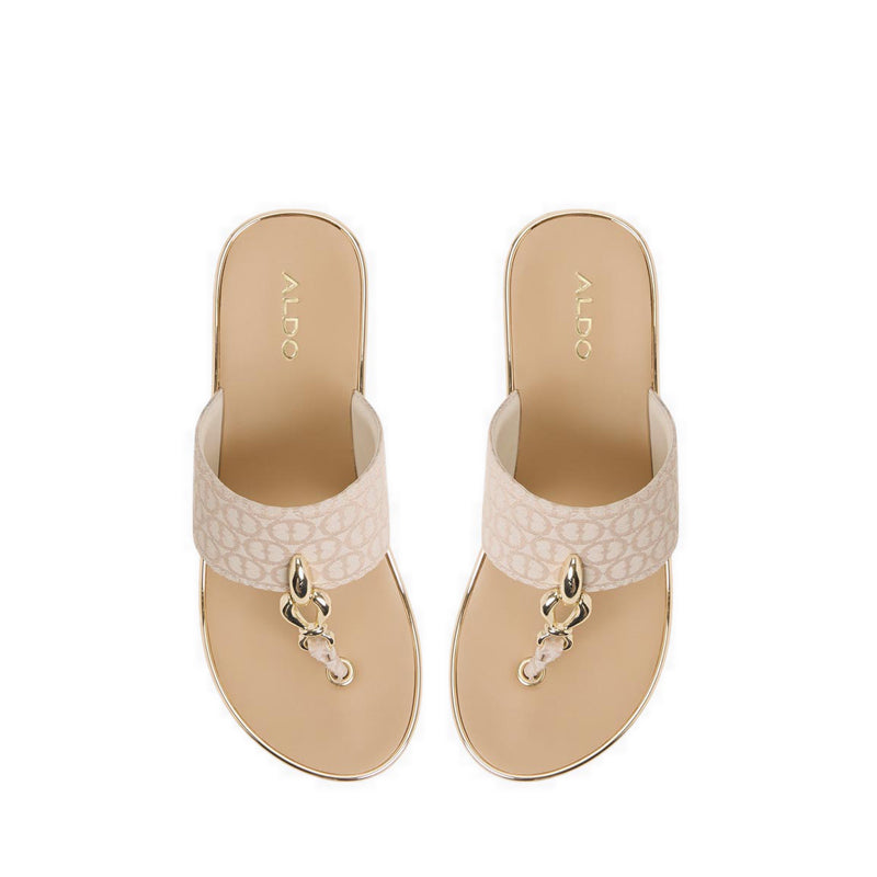 ALDO PENELOPY BEACH SANDALS - CREAM