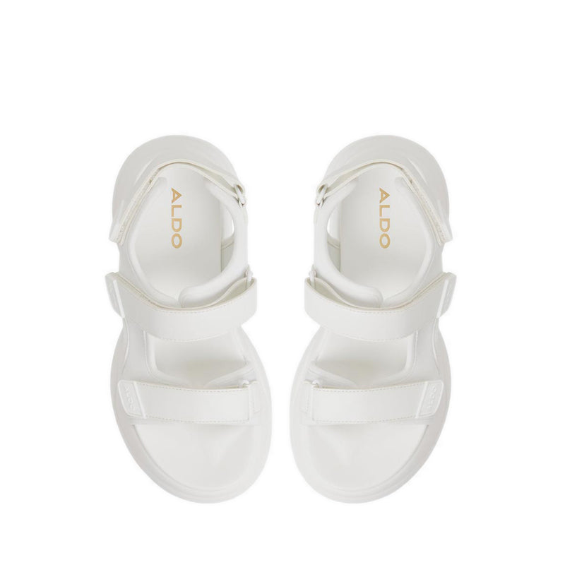ALDO HALALERIA WEDGE SANDALS - WHITE