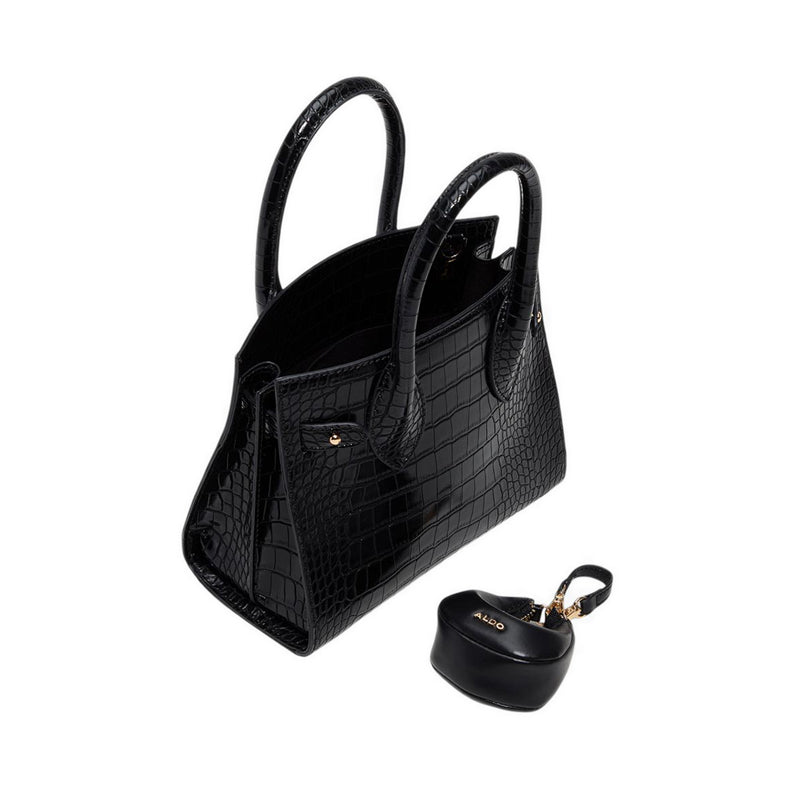 ALDO AURALIE SATCHEL - BLACK