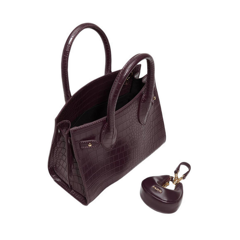 ALDO AURALIE SATCHEL - DARK RED