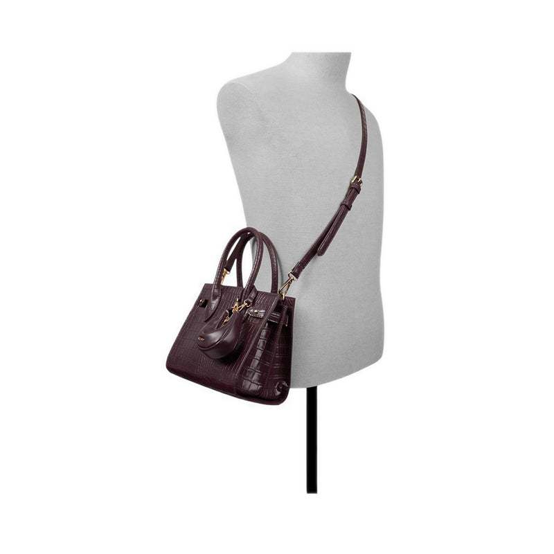 ALDO AURALIE SATCHEL - DARK RED