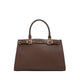 ELIZABELLE SATCHEL - DARK BROWN