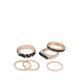 WILDORA RINGS - BLACK/GOLD MULTI