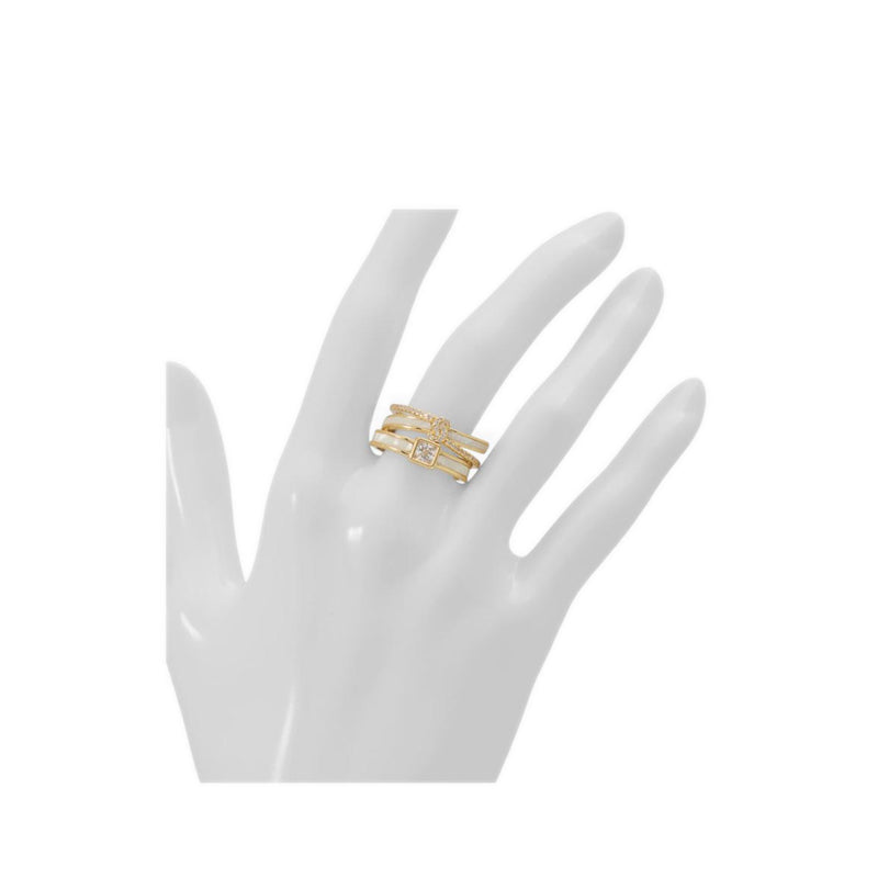 ALDO ADELAIINE RINGS - GOLD/CLEAR MULTI