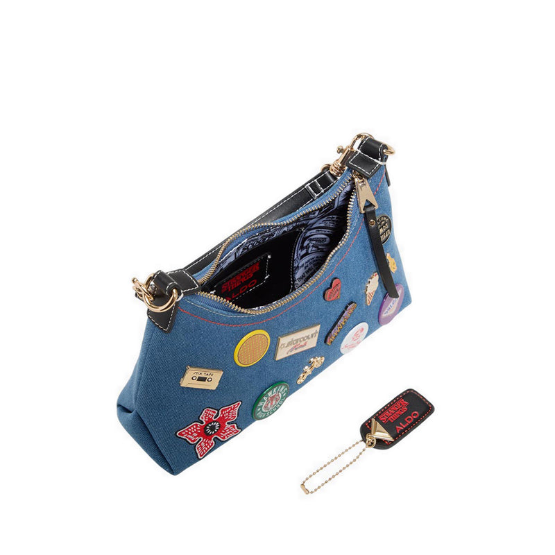 ALDO x Stranger Things CITYOFHAWKINS SHOULDER BAG - DENIM