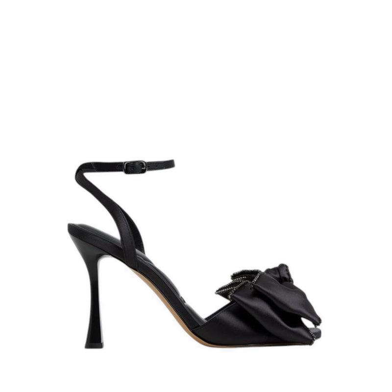 ALDO TINSEL HEELED SANDALS - BLACK