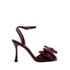 TINSEL HEELED SANDALS - BORDO
