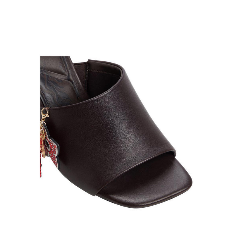 ALDO x Stranger Things DEMOGORGON HEELED SANDALS - DARK BROWN