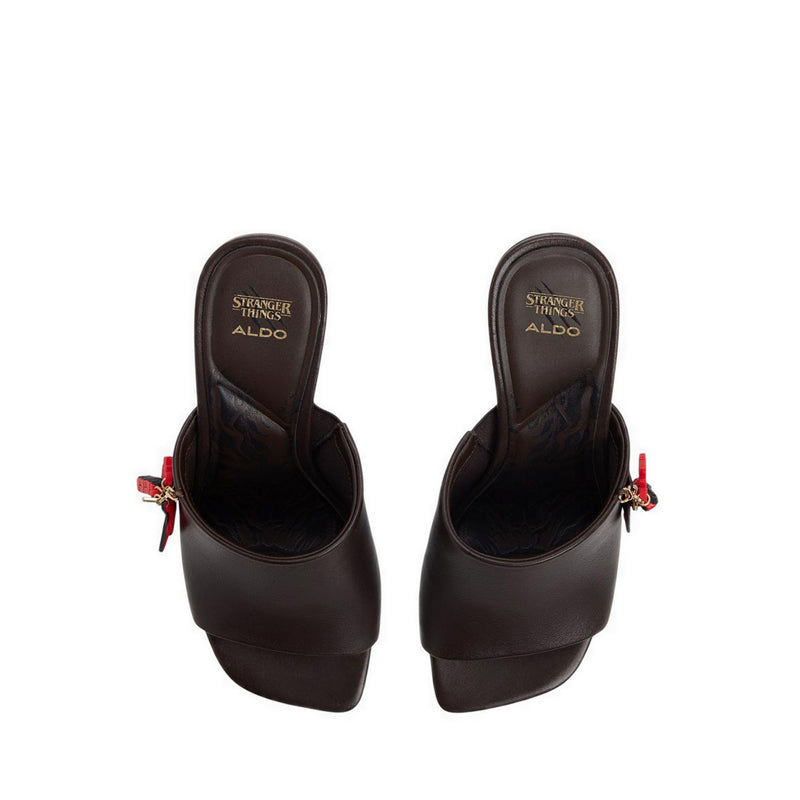 ALDO x Stranger Things DEMOGORGON HEELED SANDALS - DARK BROWN
