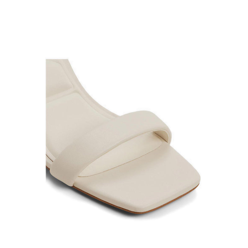 AUSTORAI SANDALS OPEN TOE & HEEL - WHITE/BONE