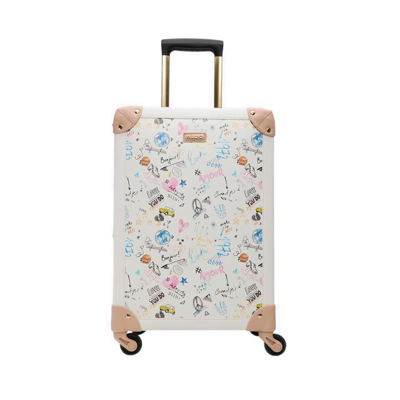 ALDO MANHATTAN LUGGAGE - OPEN WHITE